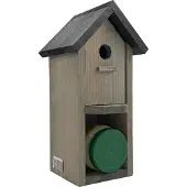 Garden Spirit Vogelhuisje Nestkast & Pindakaashouder - Mezen- Nestkastje - - Grijs - P