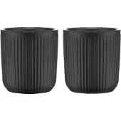 Bodum Douro dubbelwandige mok 2-pack 10 cl Zwart