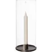 ERNST Lantaarn 28 Cm Zwart - Kandelaars Glas Black - 266101