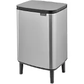 Brabantia Bo Hi Afvalemmer 12 L - Matt Steel FPP