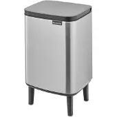 Brabantia Bo Hi Prullenbak - 7 liter - Badkamer - Matt Steel Fingerprint Proof