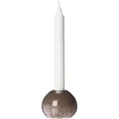 ERNST Kaarshouder Ø7,5 Cm Bruin - Kandelaars Glas Brown - 364384