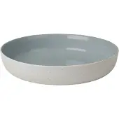 Blomus Sablo Stone Diep Bord 18, | Lichtgrijs / Blauw | Stoneware