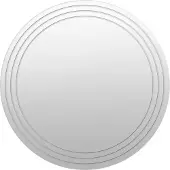 Gina ronde geëtste wandspiegel - zilver Diameter 62cm
