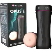 Mystim Opus E Anus - elektrische kunstkont‑masturbator (natuur-zwart)