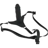 You2Toys - strap-on dildo - siliconen - zwart