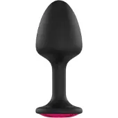 Marc Dorcel Geisha Plug Ruby XL - zwarte anaalplug met roze steen