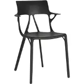 Kartell A.I. Stoel Set van 2 Black