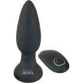 Black Velvets - anaal vibrator met draaiende kralen - zwart