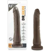 Dr Skin Dr. Skin 8,5 - levensechte dildo met zuignap (bruin, 20,5 cm)
