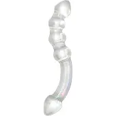 Rimba Xena - dubbele glazen dildo - transparant