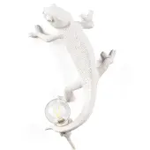 Seletti Tafellampe , Chameleon Lamp Going Up, Wit, Woonkamer, Kunststof, Designer