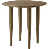 Brdr. Krüger Jari bijzettafel Ø45 cm Rookgeolied eikenhout