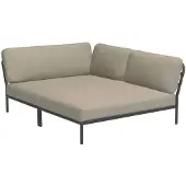 Houe LEVEL Knus hoekkussen rechts aluminium frame