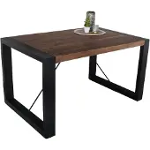 Lizzely Garden & Living Eettafel rechthoekig mangohout Jonas 140cm duurzaam mango tafel eetkamertafel hout