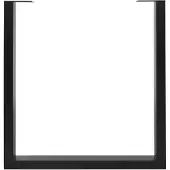 ML-Design Set van 2 tafelpoten Trudy | metaal zwart 70x8x74 cm tafelbladen en -poten | NADUVI