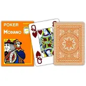 Usorteret poker speelkaarten oranje 4 index