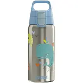 SIGG - Geïsoleerde Kinderen Waterfles - Shield One Therm Walvisvriend - Voor Koolzuurhoudende Dranken - Lekvrij