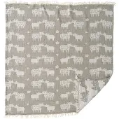 Klippan Yllefabrik Bää Kinderdeken 75x90 Cm - Kinderdekens Katoen Grey - 272601