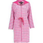 Cawö Badjas Home 834 Capuchon & Tunnelkoord Women Pink-XL