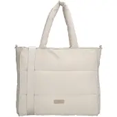 Beagles Calvia Shopper Crossbody Schoudertas Trendy Fashion Bag - Crème