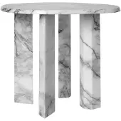 Ferm Living Taula bijzettafel Ø54,4x45 cm White-charcoal
