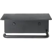 Ferm Living Dora toiletpapierhouder met legplank Black