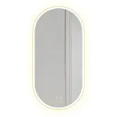 REA Led Ovl Badkamerspiegel Goud 50X100Cm