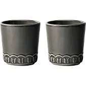 PotteryJo Tulipa beker 20 cl 2-pack Almost black