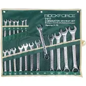 Rockforce Spanner, KLUCZ PŁASKO-OCZKOWY cpl.18el. (8-32mm)