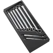 Expert by Facom Module van 8 Gebogen 12-kant Ringsleutels - E111710