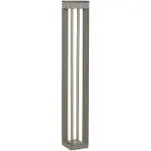 LES JARDINS LED lamp op zonne-energie Borne met sensor, 90 cm Borne, dimbaar, alu / grijs / zink, Aluminium, Solar buitenverlichting