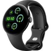 Google Pixel Watch LTE 41mm matzwart roestvrij staal Obsidian Active Band