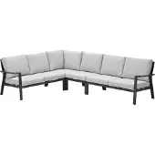 Garden Impressions Lissabon lounge dining set R 4-delig - valley sand
