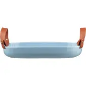 Marimekko Oiva Iso Koppa Serveerschotel 23x32 Cm Lichtblauw - Serveerkommen Steengoed Light blue - 073845-510