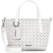 Tamaris Shopper 'Francesca' ecru / grijs / wit