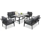 Garden Point Aluminium tuinmeubelen Sydney 6 antraciet