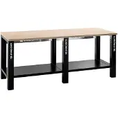 Facom werkbank met houten werkblad, 2 meter lang