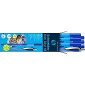 Schneider Schreibgeräte Slider Edge XB Balpen Blauw 0,7 mm Extra breed Balpen + 1 Slider Rave XB 7 Stuks