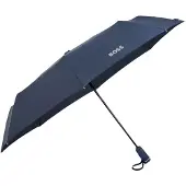 BOSS Marineblauwe zakparaplu met monogrammen