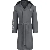 Arena Sport badjas 'ZEAL' donkergrijs / wit