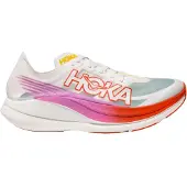 Hoka One One Rocket X 2 Hardloopschoenen Wit/Rood/Roze Unisex