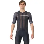 Castelli Climber's A/C korte mouw trui zwart donkergrijs, Maat L