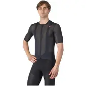 Castelli Superleggera A/C Korte Mouw Jersey Licht Zwart, Maat M
