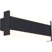 QAZQA Moderne wandlamp zwart 30cm incl. LED CCT IP54 - Vanya