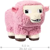 Mattel A Minecraft Movie Knuffel Figure Pink Sheep 20 cm Knuffeles