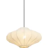 QAZQA Japandi hanglamp beige met stoffen kap 50cm - Plu
