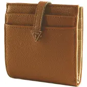 GUESS Kaarthoes Laurel SLG Tab Card Case Cognac Lichtbruin