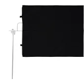 Usorteret Solid Black Flag 75x90cm