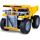 Jamara Constructiespeelgoed - 402852 CaDa Bricks - Kiepwagen - Zware vrachtwagen Bouwstenen set -